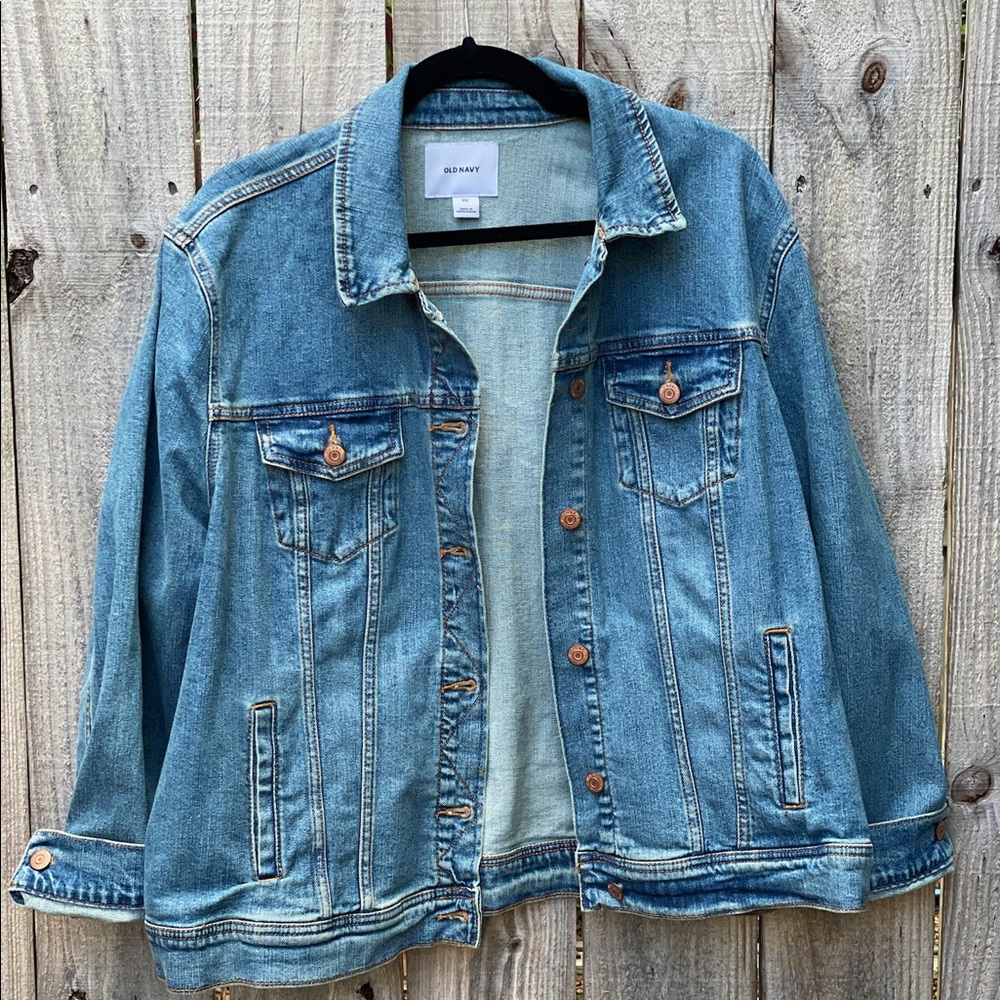 Old Navy Medium-wash denim jacket XXL